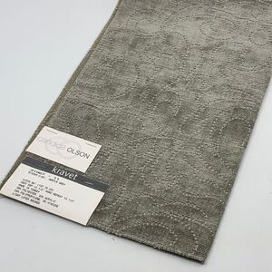 Kravet Candice Olson Gentle Grey Velour Polyester/Acrylic Blend Fabric‎ Sample